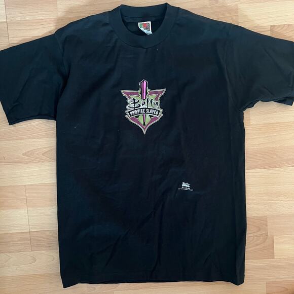 Rare Vintage 1998 Buffy the Vampire Slayer Promo T-Shirt BTVS Logo Never Worn M - Picture 5 of 10